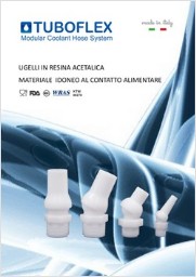 Getti  in plastica per applicazioni pneumatiche a alimentari
