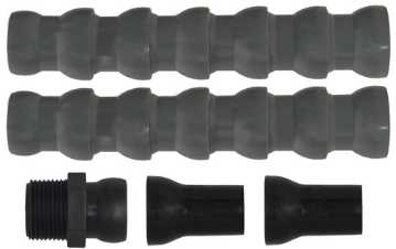 Tubo flexo componibile colore nero grigio