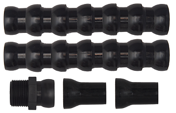 Tubo flexo componibile colore nero