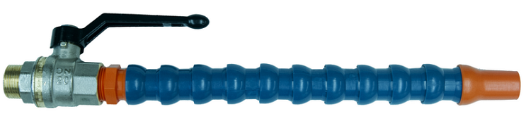 Tubo componibile snodato con valvola filetto maschio 3/4"